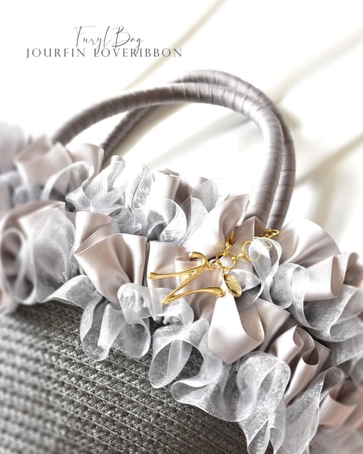 JourFin ラブリボン　LoveRibbon　りぼん　リボン　リボン教室　リボン教室芦屋　リボン教室神戸　リボン教室大阪　リボンレッスン　リボンレッスン大阪　リボンレッスン神戸　リボンワーク　リボンデザイン　木馬リボン　リボンインストラクター　リボン講師　リボンバッグ　リボンカゴバッグ　カゴバッグ　フリルバッグ　フリルリボンバッグ　フリル