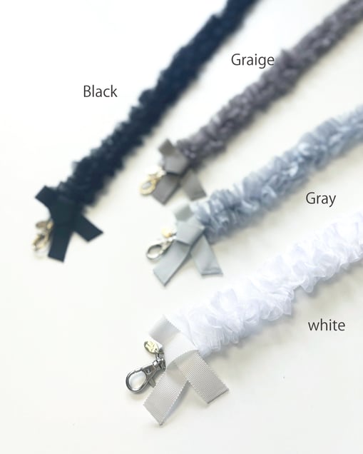 JourFin　ジュールフィン　ラブリボン　LoveRibbon　リボン　リボン教室　リボン教室芦屋　リボン　リボンワーク　リボン資格　リボンレッスン　フリルショルダー　フリルショルダーストラップ　スマホストラップ　フリルスマホストラップ　木馬リボン　MOKUBAリボン　MOKUBA　リボンショルダー