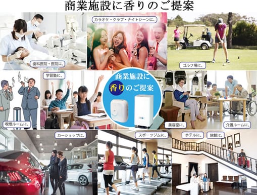 ロケーションに香りの選定