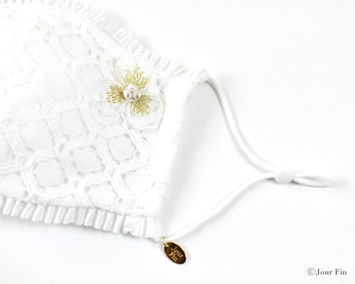 JourFin ラブリボン　リボン　リボンレッスン　リボンワーク　LoveLibbon　マスク　マスク手作り　マスク制作 　ハンドメイド　ラグジュアリーマスク