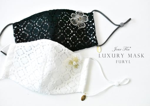 JourFin ラブリボン　リボン　リボンレッスン　リボンワーク　LoveLibbon　マスク　マスク手作り　マスク制作 　ハンドメイド　ラグジュアリーマスク
