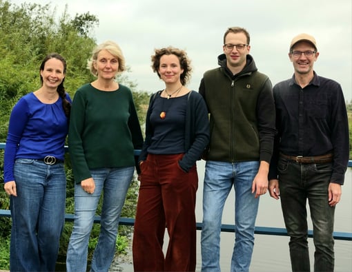Das Team von Kuno e.V. (v.l. Sabrina Kendler, Martina Bode, Anett Jannasch, Felix Pechan und Knut Jeromin © R. Rahn
