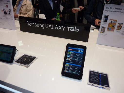 galaxy tab samsung ifa 2010 stand