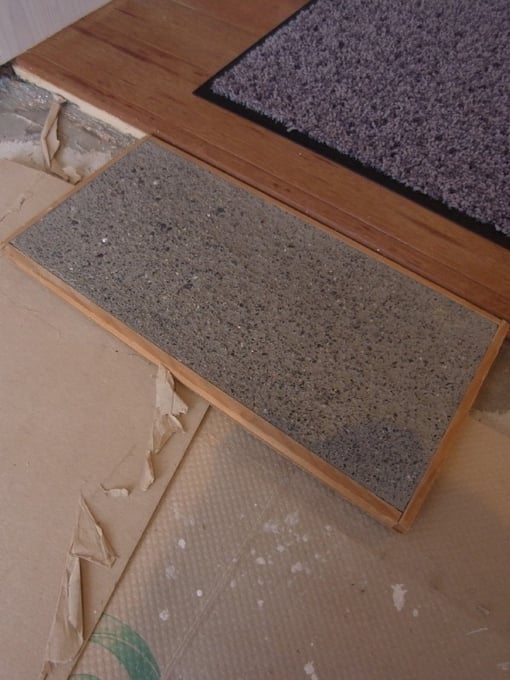 ヤマショー　薪ストーブショールーム　安曇野市　建築家　建築設計事務所　店舗設計　現場監理　左官工事　土間仕上げ