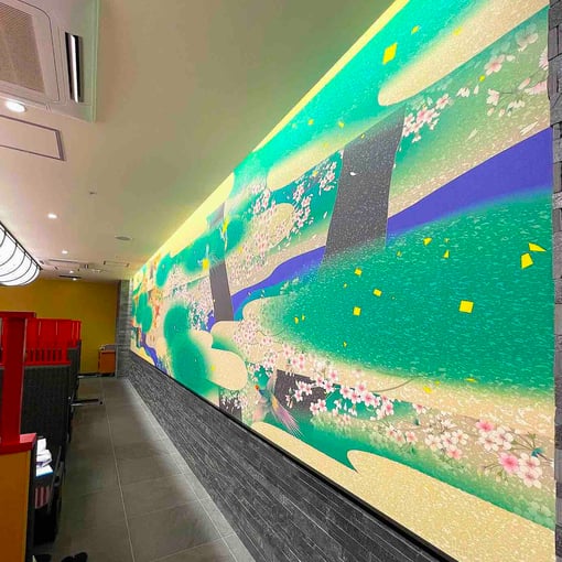 加賀友禅ベクターデザイン和柄壁紙クロス