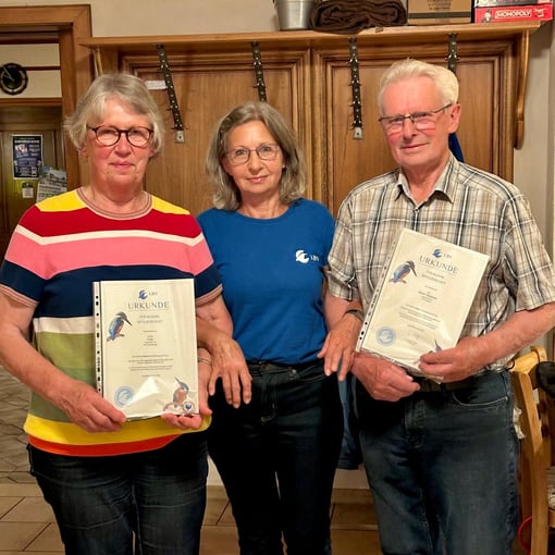 Ehrung langjähriger LBV-Mitglieder - Foto © Siegfried Klafschinski