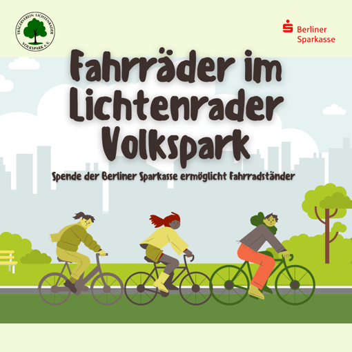 Neu im Lichtenrader Volkspark: Fahrradständer