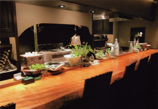 桜一枚板カウンター