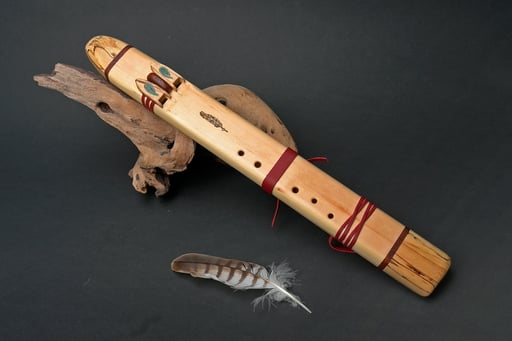 Mundstück und Ansatz aus gestockter Buche