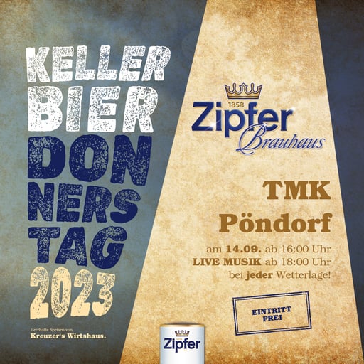 Kellerbier Zipf TMK Pöndorf