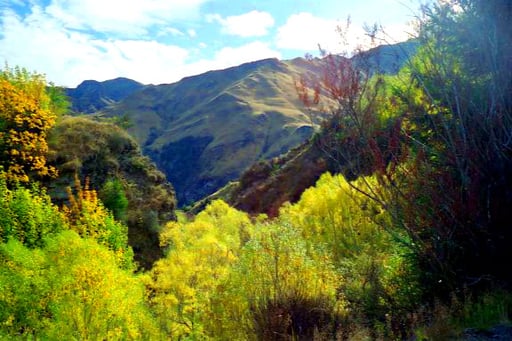 die Landschaft wildromatisch und sehr einsam
