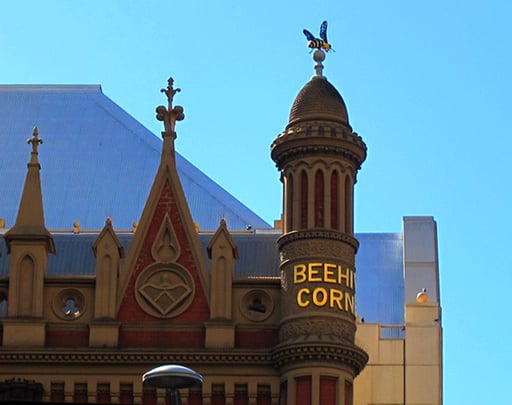 Beehive Corner - bekanntes Wahrzeichen und Treffpunkt in Adelaide