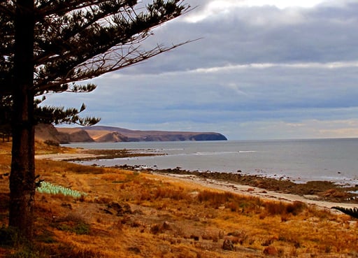 vor mir der indische Ozean vor Kangaroo Island