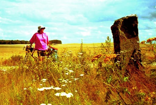 am Rande eines unendlich weiten Kornfeldes