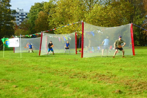 Fangnetze im Einsatz