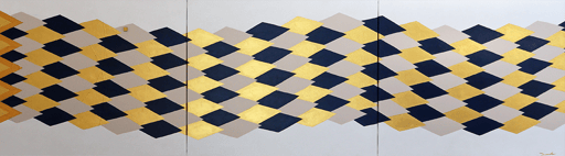 DRAGON RIDER 1   1590mm*455mm(530mm*455mm each)   F10*3   2024  acrylic on canvas, wood