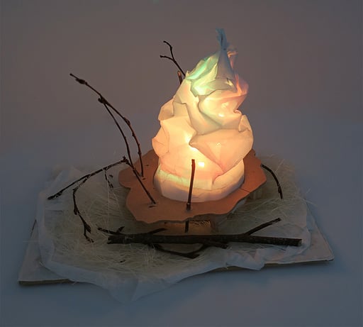 《森の温かな光》(17×24×15㎝) 6生生 Aさん