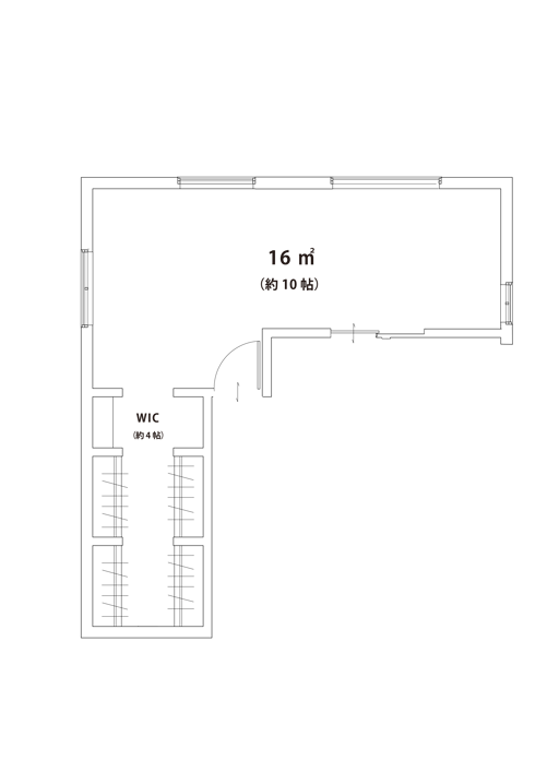 HACOオリジナルアイテム　simple move partition　case3　間取り図１