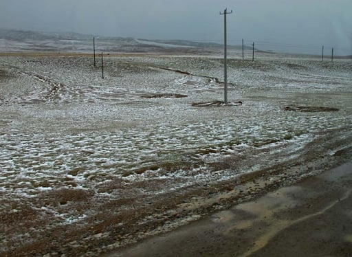 innerhalb einer Stunde wurde es Winter