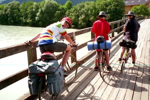  wir kamen gut voran - die Landschaft entlang des Inn´s war wunderschön