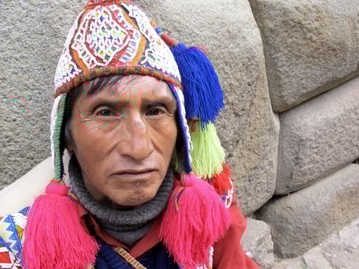 ein authentischer Inka-Nachfahre 