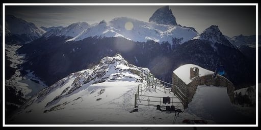 Le Pic du Midi d'Ossau depuis la station de ski d'Artouste - www.le-refuge-des-marmottes.com