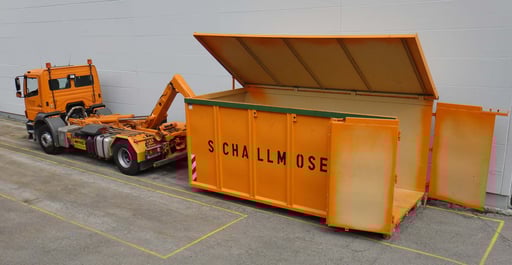 Abrollcontainer 28 cbm mit Deckel