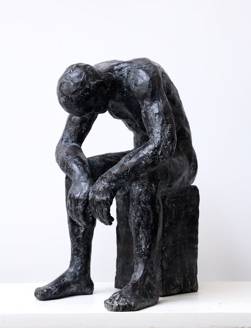 Sculpture bronze, corps d'homme, sculpteur Langloÿs, art, Toulouse, exposition, Galerie Toulouse, Galerie d'art Toulouse, Art Toulouse, Art, Toulouse