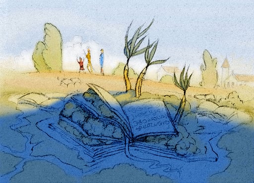 "Ligne de vie" - Étude couleur numérique