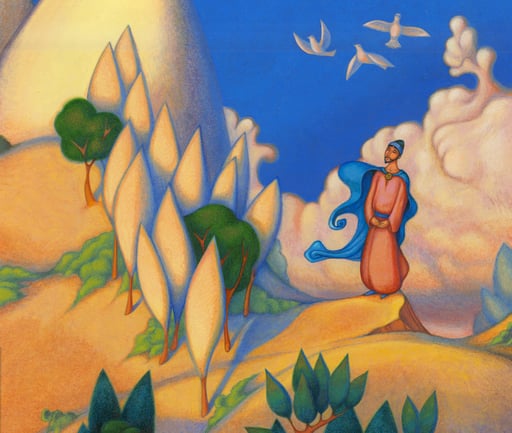 "Tes pensées", détail de la figure centrale