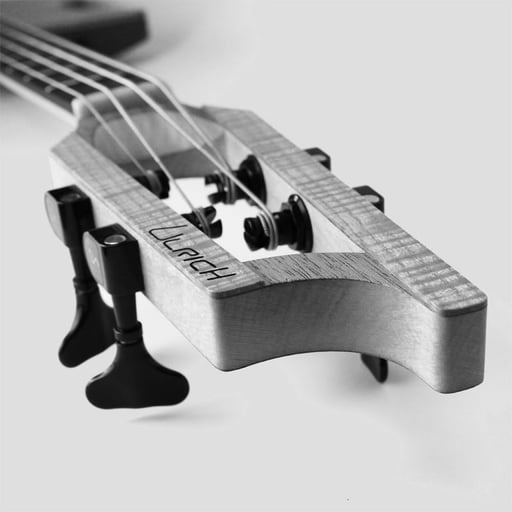 Ulrich Bassguitar - modern design with slotted heads - check out these great basses of the day
