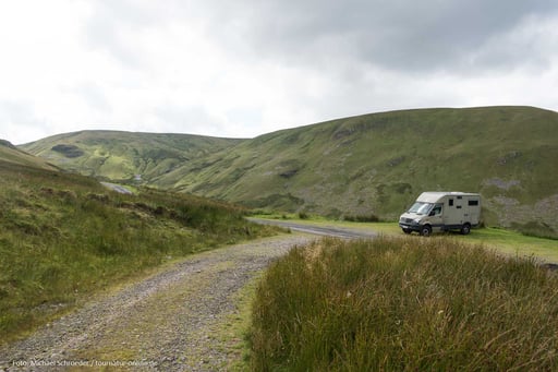 Ein Wanderparkplatz lädt zum Übernachten ein