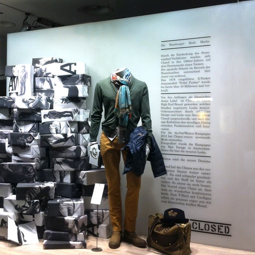 CLOSED Story Schaufenster