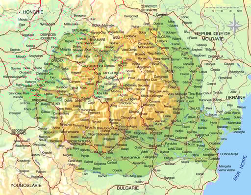 La Roumanie • Création carte touristique / Édition : Les Créations du Pélican • © recreacom.fr - Studio de création Christophe Houlès