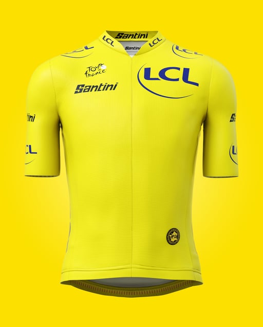 Die vier Führenden-Trikots der Tour de France werden komplett im Werk von Santini Cycling Wear in Lallio hergestellt