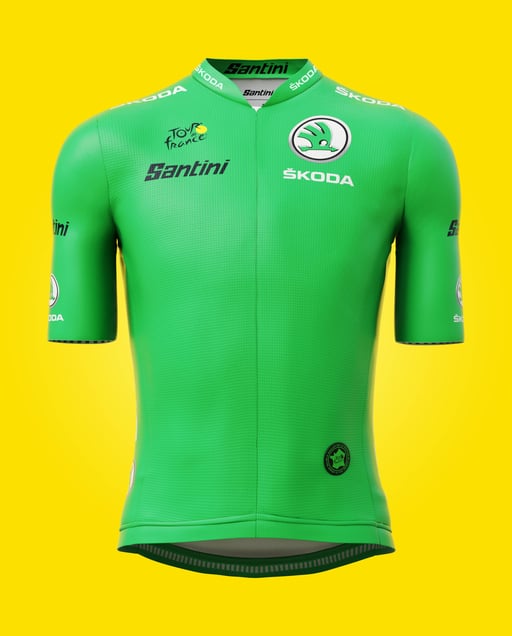 Die vier Führenden-Trikots der Tour de France werden komplett im Werk von Santini Cycling Wear in Lallio hergestellt