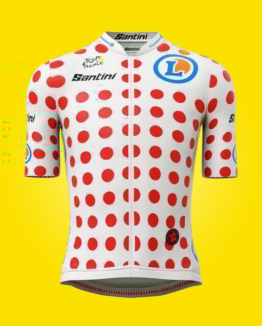 Die vier Führenden-Trikots der Tour de France werden komplett im Werk von Santini Cycling Wear in Lallio hergestellt