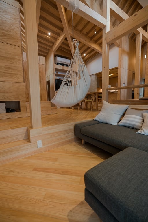 桧 ヒノキ フローリング 無節 アンドウッド 施工例 