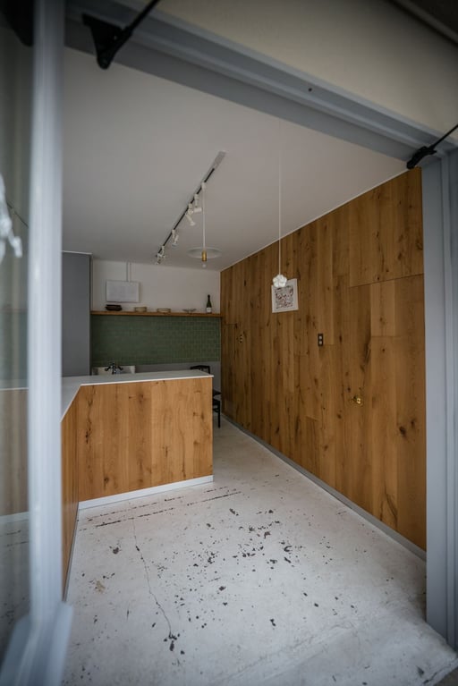 フランスオーク 190幅 ウォールパネル アンドウッド 施工例