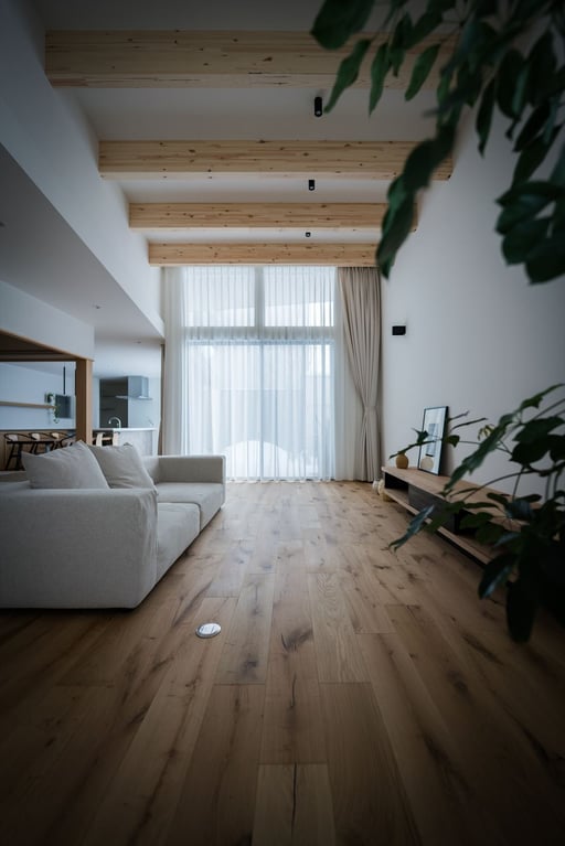 オーク プライウッド ドライペイント フローリング アンドウッド 施工例 