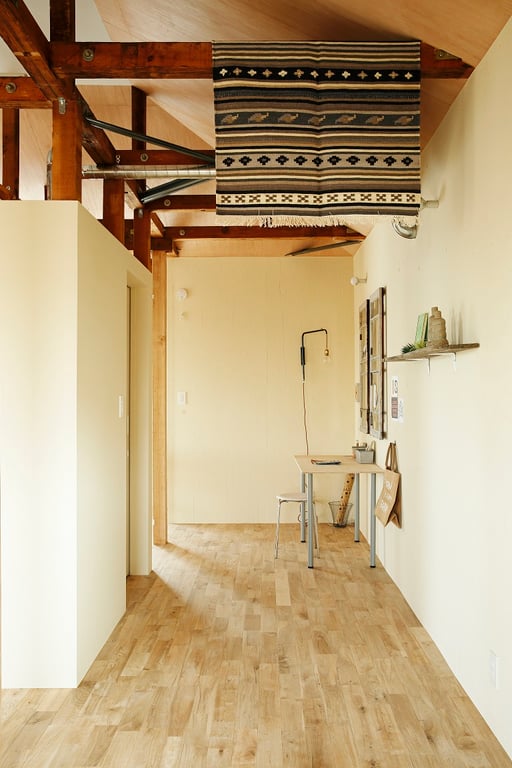 オーク ユニ 90巾 無垢フローリング 施工例 新潟 andwood アンドウッド