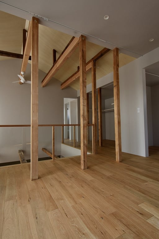 オーク 幅広 単板貼り 床暖房 施工例 アンドウッド andwood