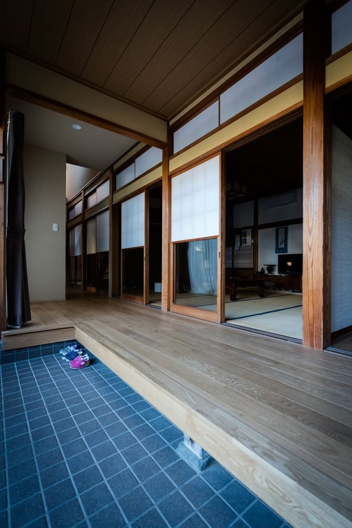 オーク 120幅 プライウッド フローリング アンドウッド andwood  古民家 施工例