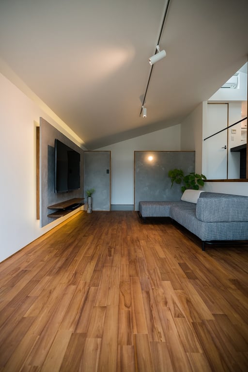 チーク フローリング 施工例 andwood シャビ― アンドウッド