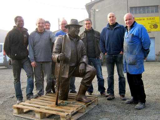 Fonderie d'Art Ilhat, sculpture, bronze, patine, 