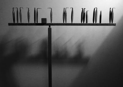 "Das Zukünftige wird geplant" Eisen 125x130 cm