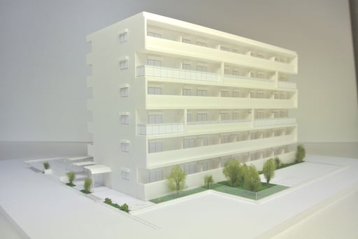 アパート　プレゼン用　Scale:1/100