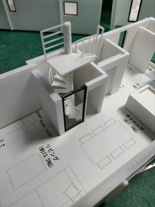 白模型　分解式　Scale:1/50