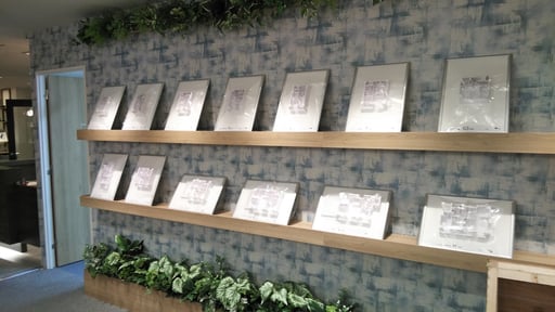 モデルルーム展示用　タイプ別室内模型　Scale:1/50