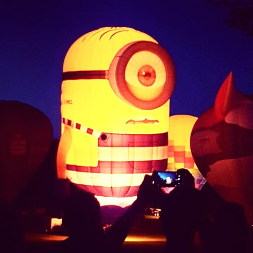 Ballonglühen Rheinaue Bonn 2017